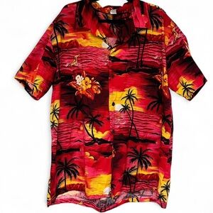 Tropical Sunset Men's Shirt by Palmwave Hawaii